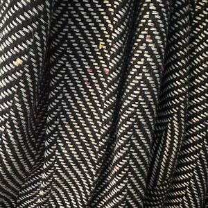 Old Navy Elegant Black and White Herringbone Scarf